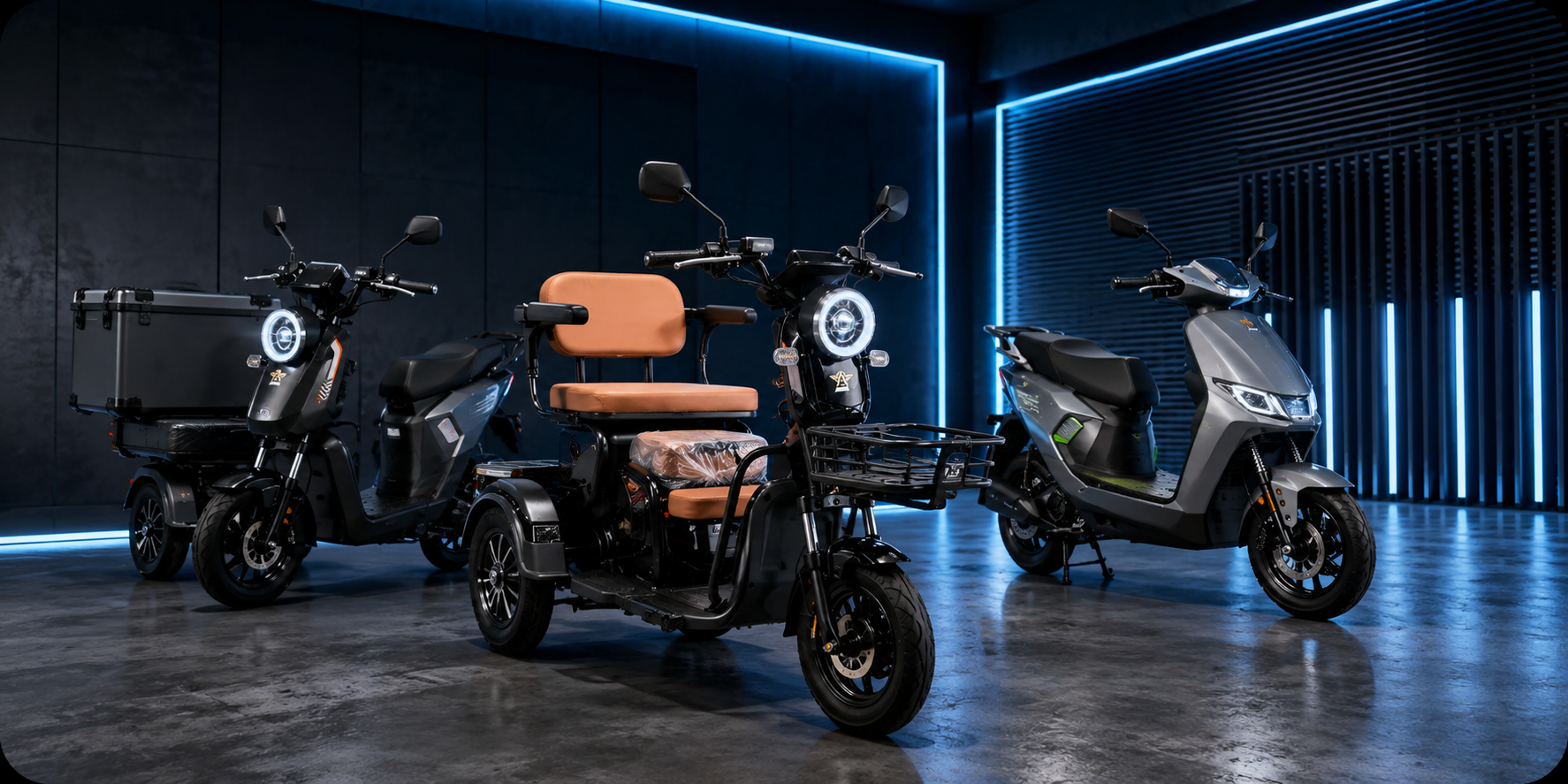 Lineup de motos e scooters elétricas da i9 Volt
